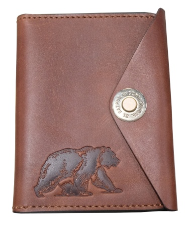 Обложка для Охотничьих документов Медведь (коричневая)